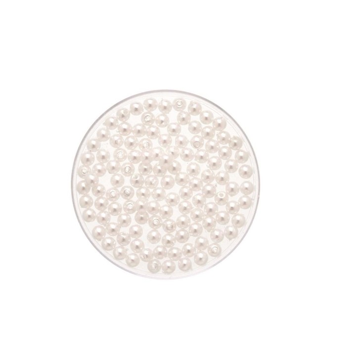 Wachsperlen weiss 4mm 100 Stück
