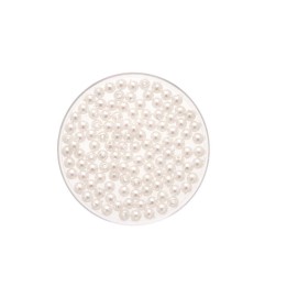 Wachsperlen weiss 5mm 80 Stück