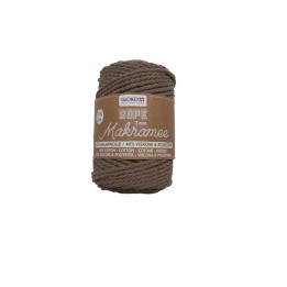 Makramee Rope 3mm 250g gedreht hellbraun