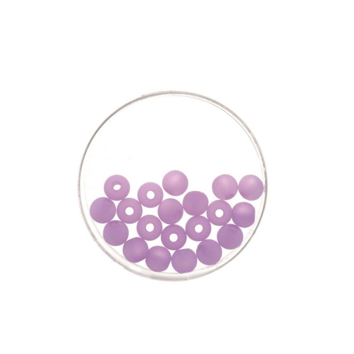 Perle 6mm Polaris matt 20 Stück flieder