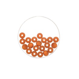 Perle 6mm Polaris matt 20 Stück hellbraun