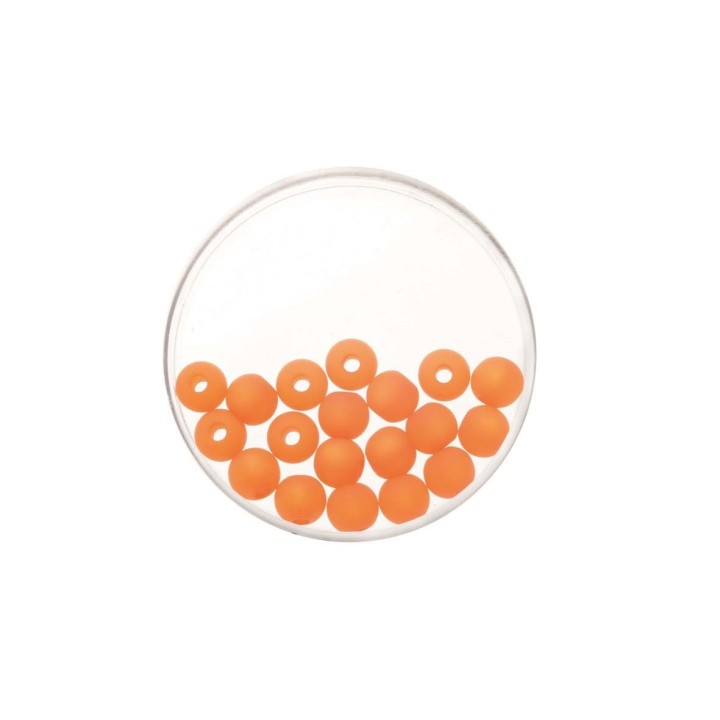Perle 8mm Polaris matt 15 Stück orange