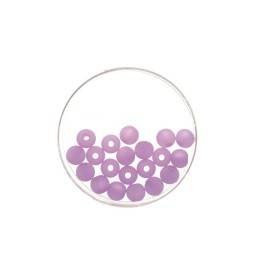 Perle 8mm Polaris matt 15 Stück flieder