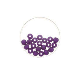 Bead 8mm Polaris mat 15pcs violet