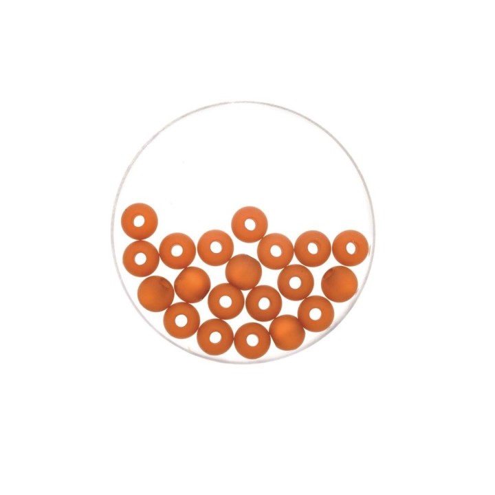 Bead 8mm Polaris mat 15pcs light beige