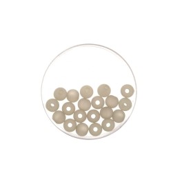 Perle 8mm Polaris matt 15 Stück hellgrau