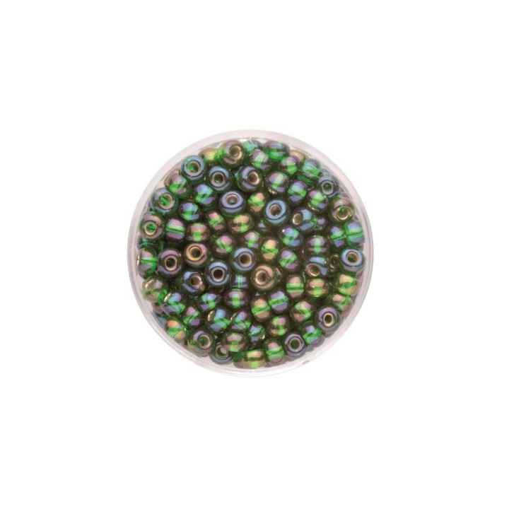 Rocailles 4,5mm 17g dunkelgrün AB