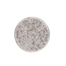 Rocailles Farfalle 2/4mm matt grey 17g
