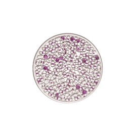 Rocailles Farfalle 2/4mm 17g lilas transparent