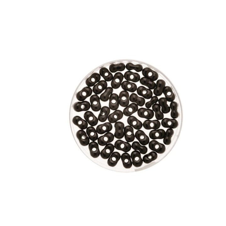 Farfalle 6,5mm opak schwarz 17g