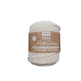 Makramee Rope 5mm 500g gedreht creme