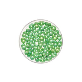 Rocailles Farfalle 6.5mm 17g vert foncé