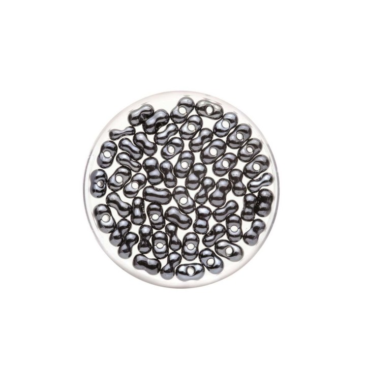 Farfalle 6,5mm hematite 17g