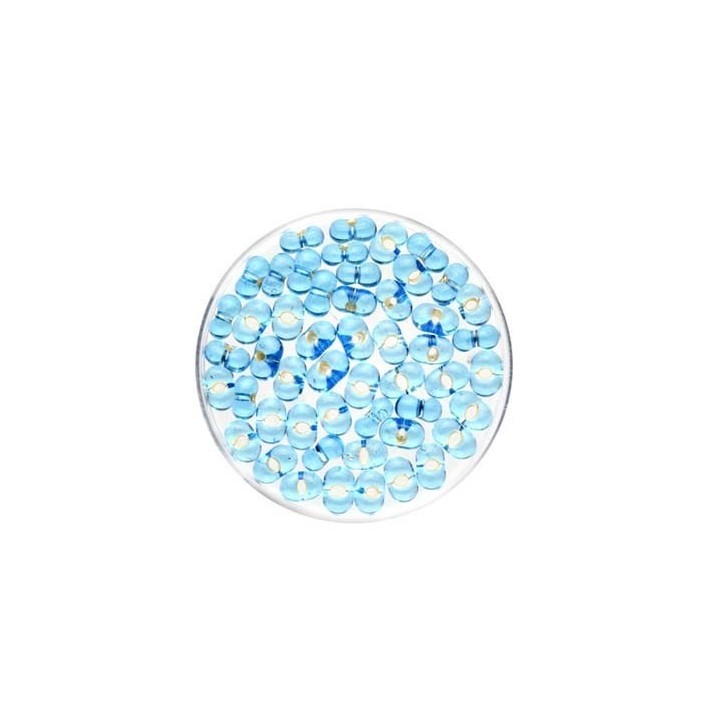 Farfalle 6,5mm Silbereinzug hellblau 17g