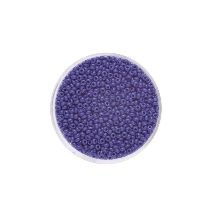 Rocailles 2,0mm opak dunkelblau 17g