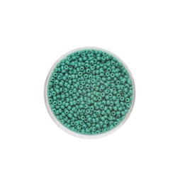 Rocailles 2,0mm opak dunkelgrün 17g