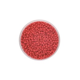 Rocailles 2.0mm opaque 17g red