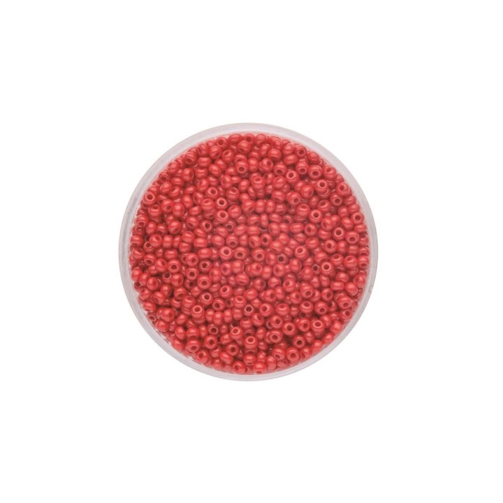 Rocailles 2,0mm opak rot 17g