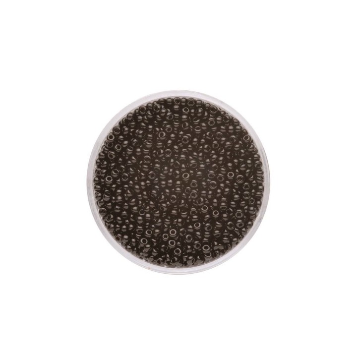 Rocailles 2,0mm opak schwarz 17g