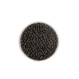 Rocailles noir intense 2,6mm, 17 g