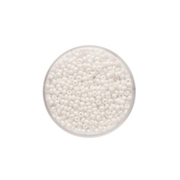 Rocailles blanc intense 2,6mm, 17 g