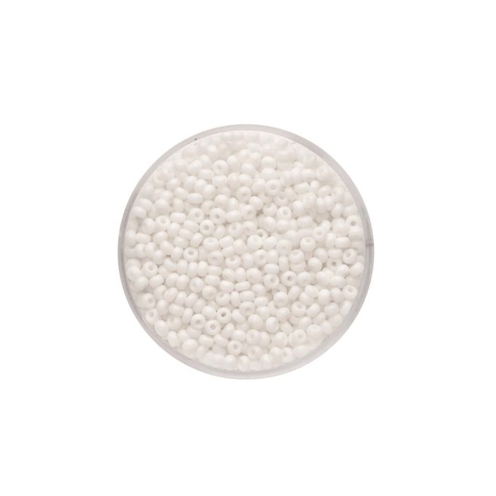 Rocailles satt weiss 2,6mm 17g