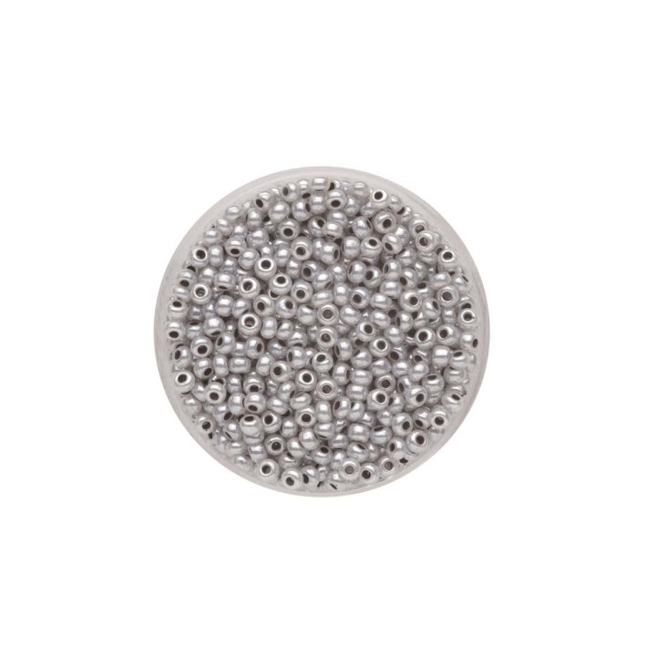 Rocailles 2,6mm Wachs grau 17g