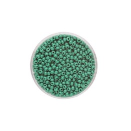Rocailles 2,6mm opak dunkelgrün 17g