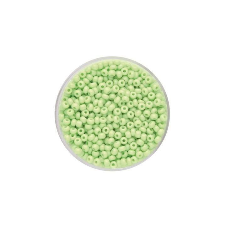 Rocailles 2.6mm opaque 17g vert clair