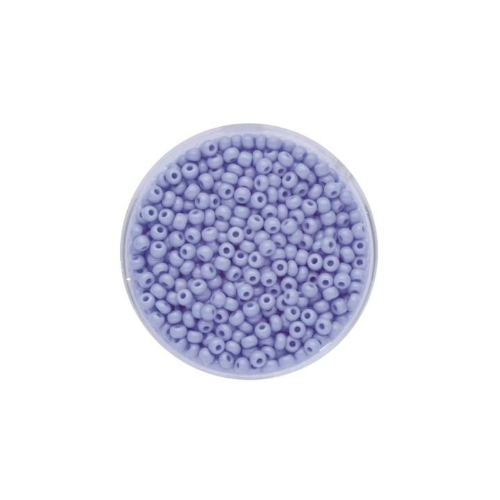 Rocailles 2,6mm opak mittelblau 17g
