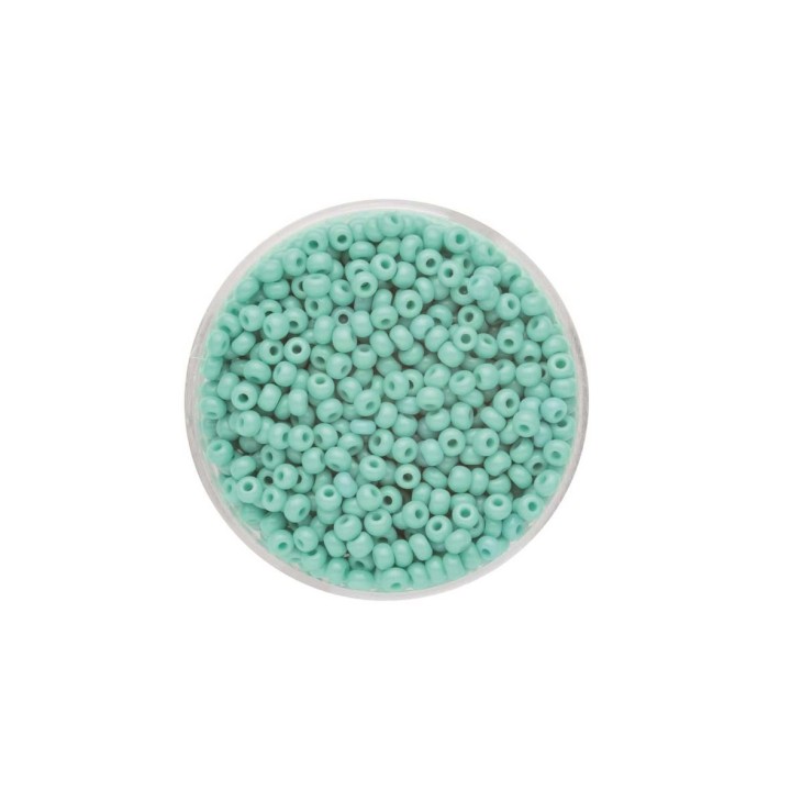Rocailles 2,6mm opak petrol 17g