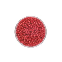 Rocailles 2.6mm opaque 17g rouge
