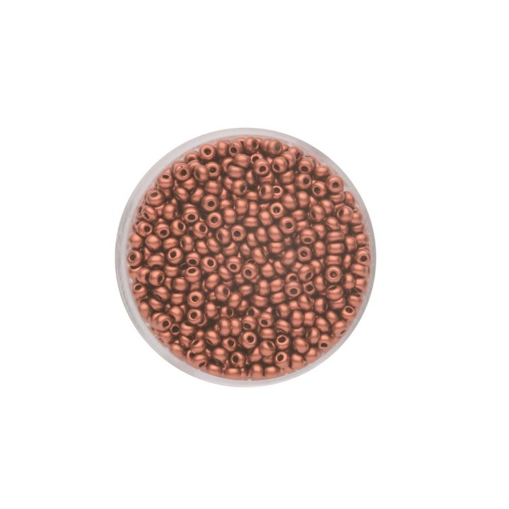 Rocailles 2,6mm metallic rost 17g