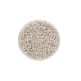 Rocailles 2.6mm met. 17g silver