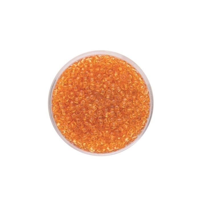 Rocailles brun transparent 2,6mm, 17 g