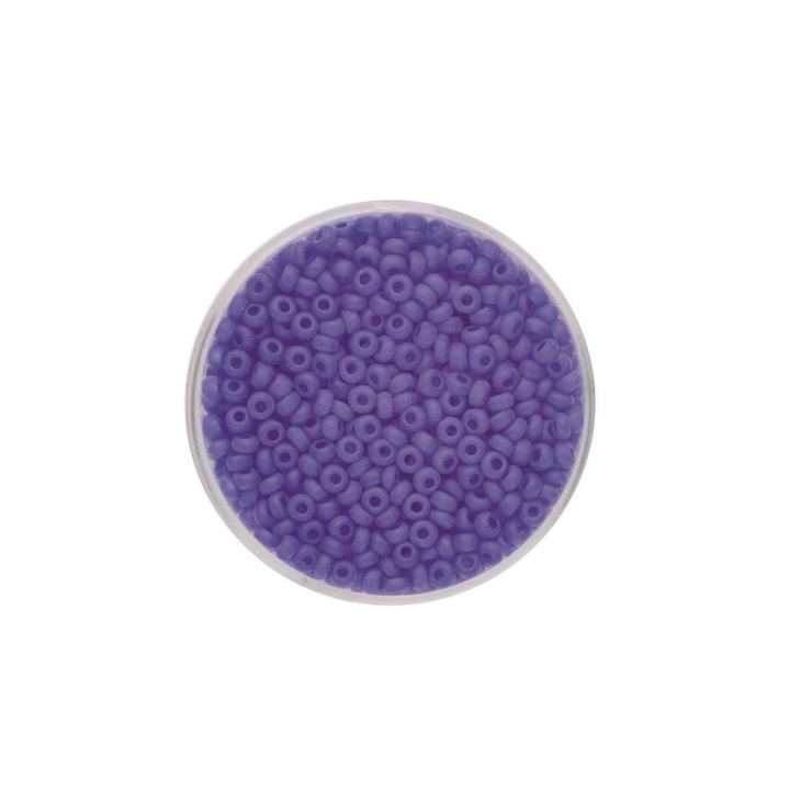 Rocailles transparent matt blau 2,6mm 17g
