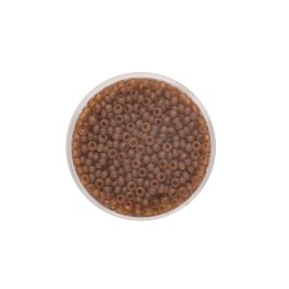 Rocailles transparent matt topas 2,6mm 17g