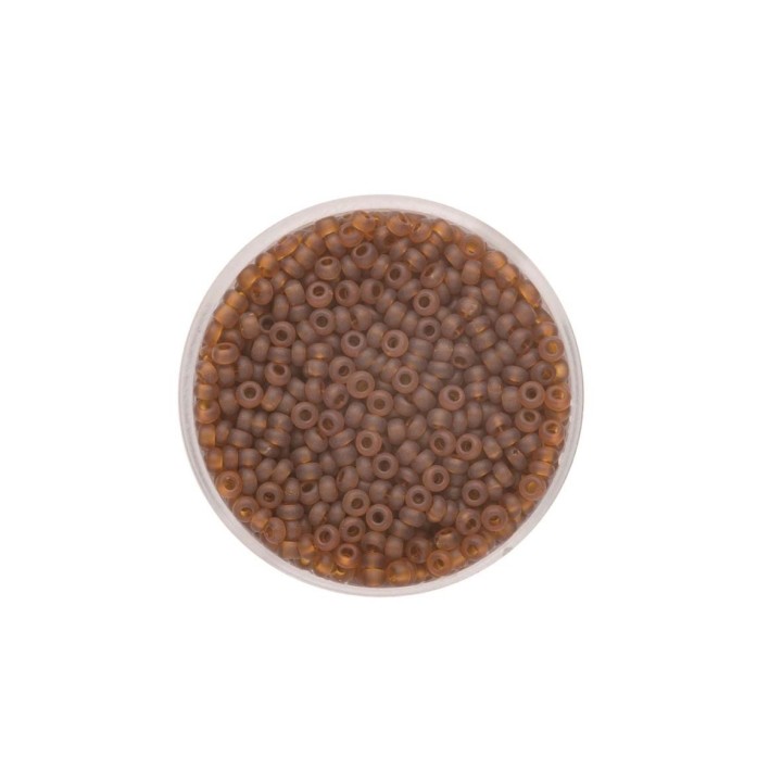 Rocailles transparent matt topas 2,6mm 17g