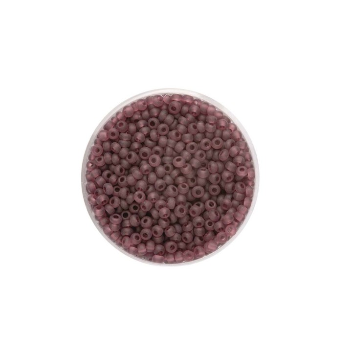 Rocailles transparent matt lila 2,6mm 17g