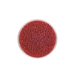 Rocailles transparent rot 2,6mm 17g