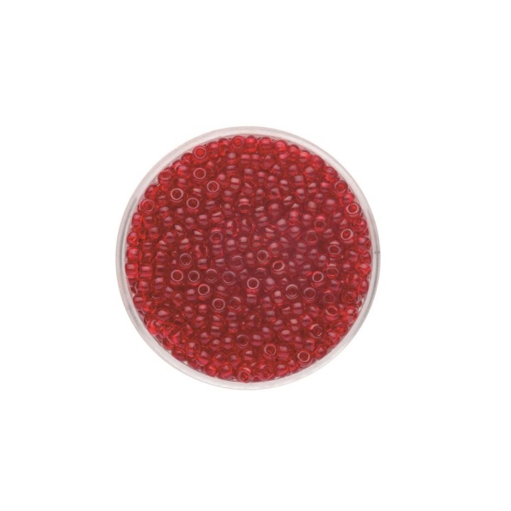 Rocailles transparent rot 2,6mm 17g