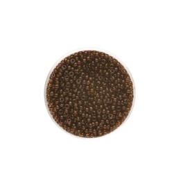 Rocailles transparent dunkelbraun 2,6mm 17g