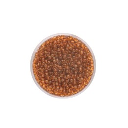 Rocailles 2,6mm transparent hellbraun 17g