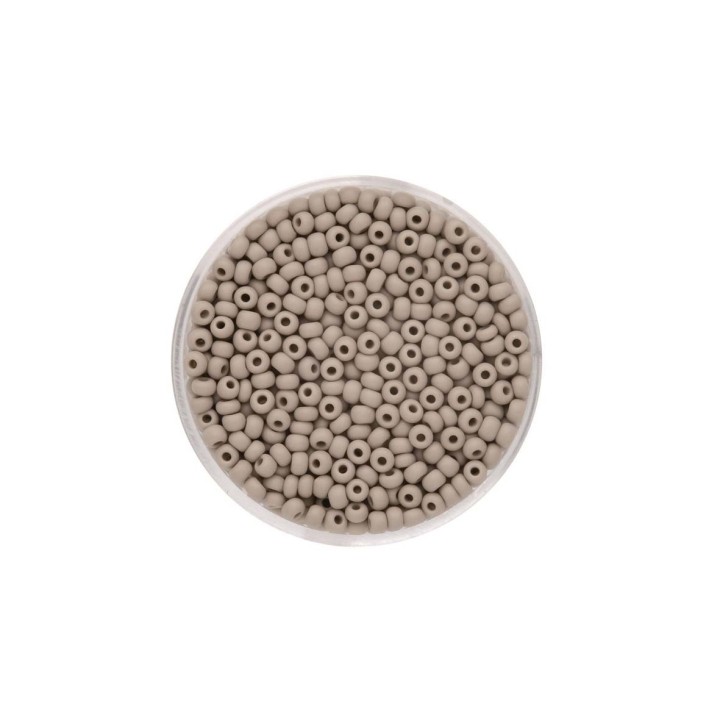Rocailles satt matt grau 2,6mm 17g
