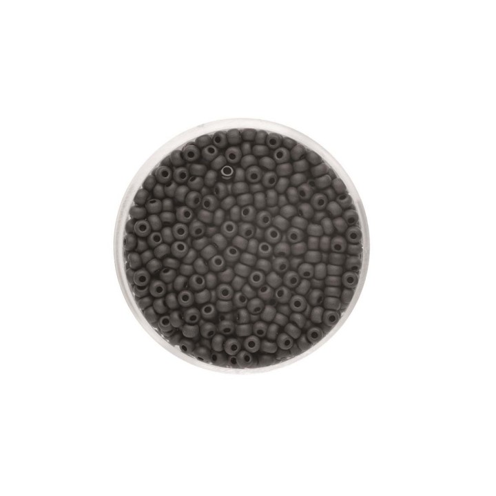 Rocailles matt schwarz 2,6mm 17g