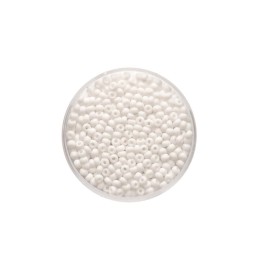 Rocailles blanc mat 2,6mm, 17 g