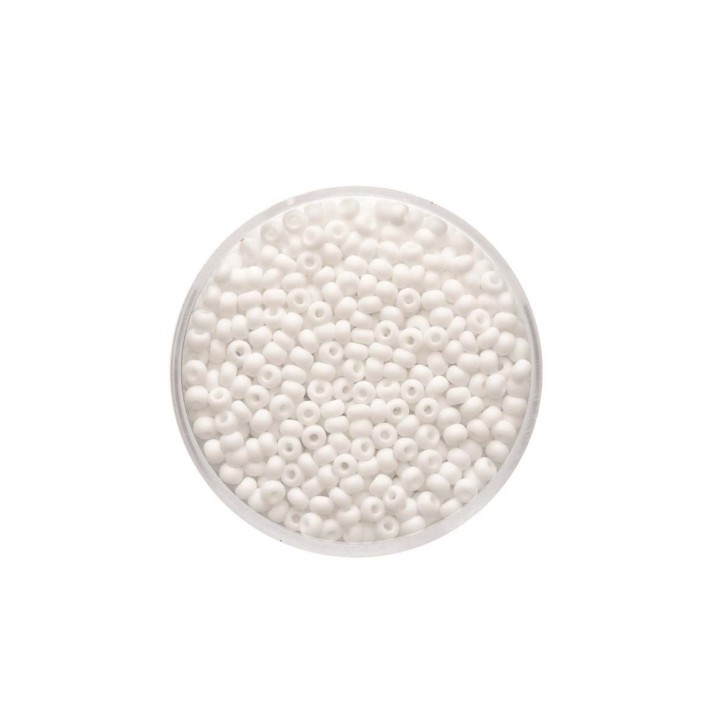 Rocailles matt weiss 2,6mm 17g