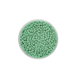 Rocailles vert foncé mat 2,6mm, 17 g