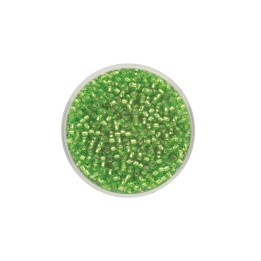 Rocailles Silbereinzug lindgrün 2,6mm 17g