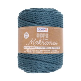 Makramee Rope 5mm 500g gedreht türkis